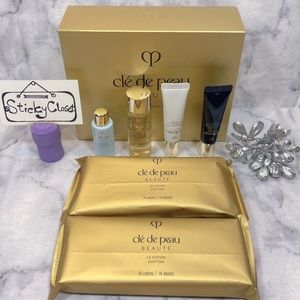 Cle de Peau Beaute Skincare Set-Serum,Lotion,SPF & Cotton Emulsion-5pc-BOXED-NEW
